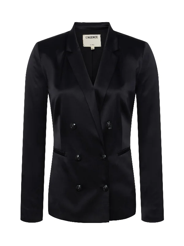 Colin Silk Charmeuse Blazer