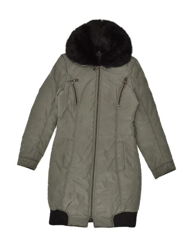 CONBIPEL Womens Padded Coat UK 10 Small Grey Polyester