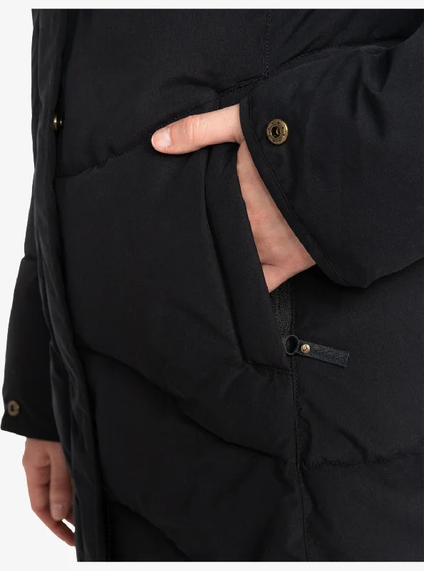 Ellie Longline Winter Jacket - True Black