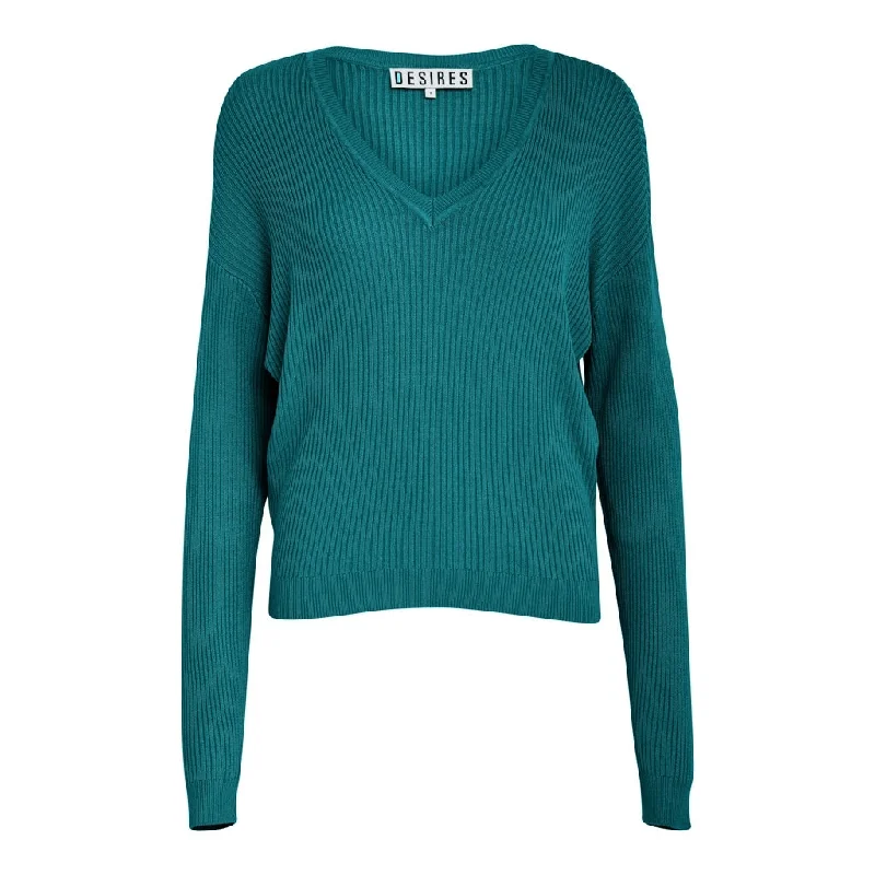 DSGeisha Rib V Pullover - Crystal Teal