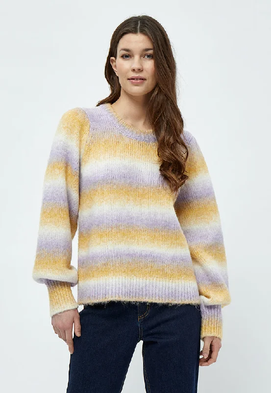 Gene Pullover - Bouganinvillea Lilac Stripe