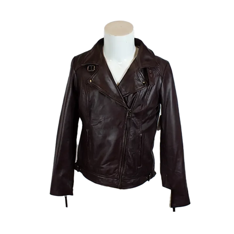 BOL Women's Leather Biker Style Jacket