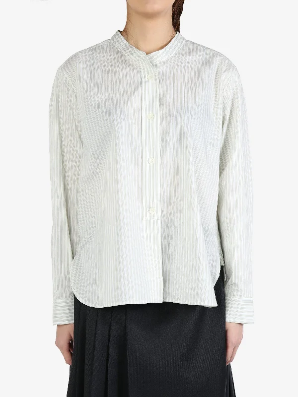 MARGARET HOWELL Women Button Through Collarless shirt