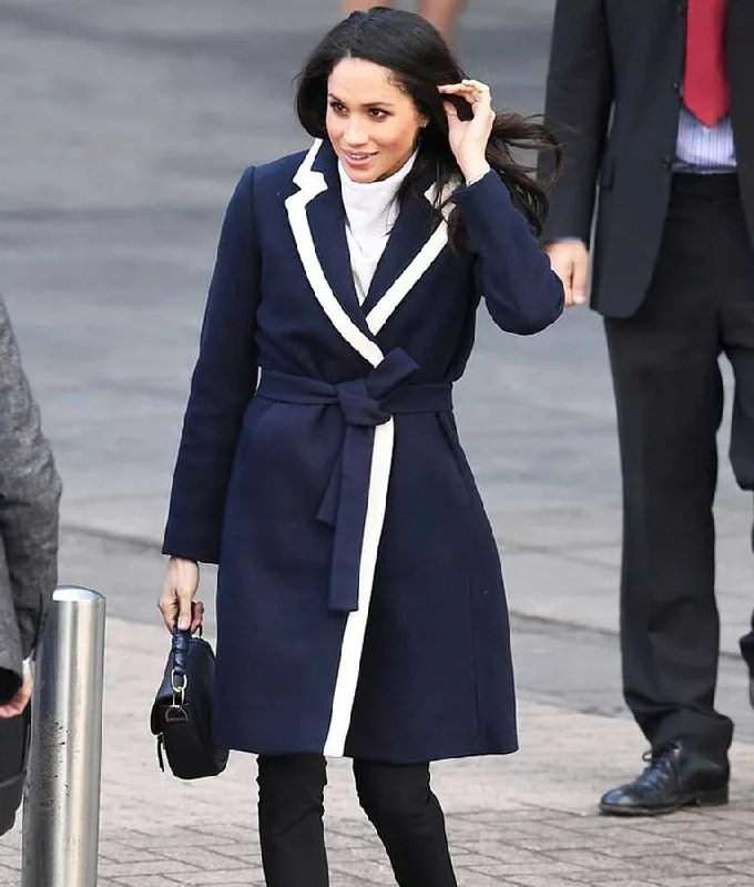 Meghan Markle Blue Coat