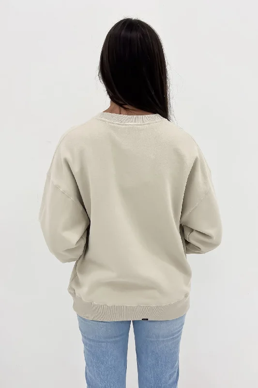 Minimal Thrills Slouch Crew Oatmeal