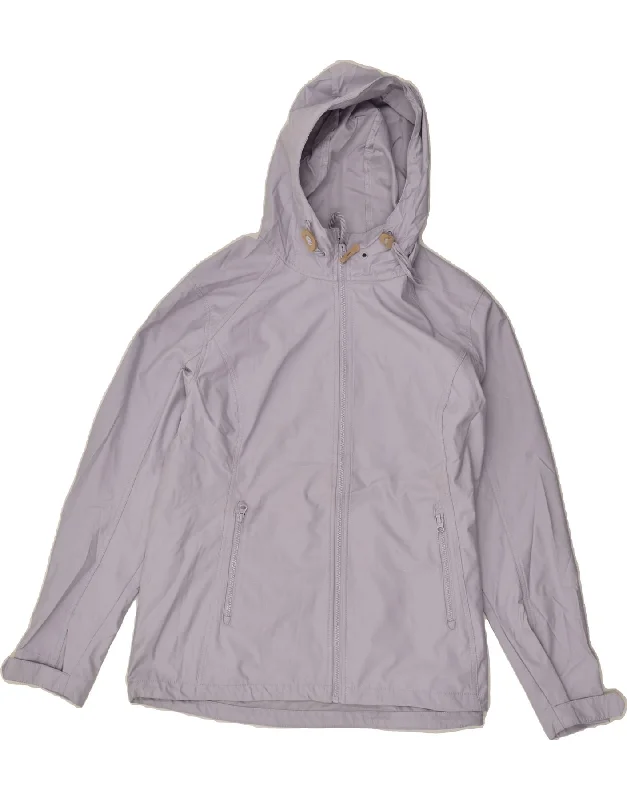 MOUNTAIN WAREHOUSE Womens Hooded Windbreaker Jacket UK 20 2XL Grey