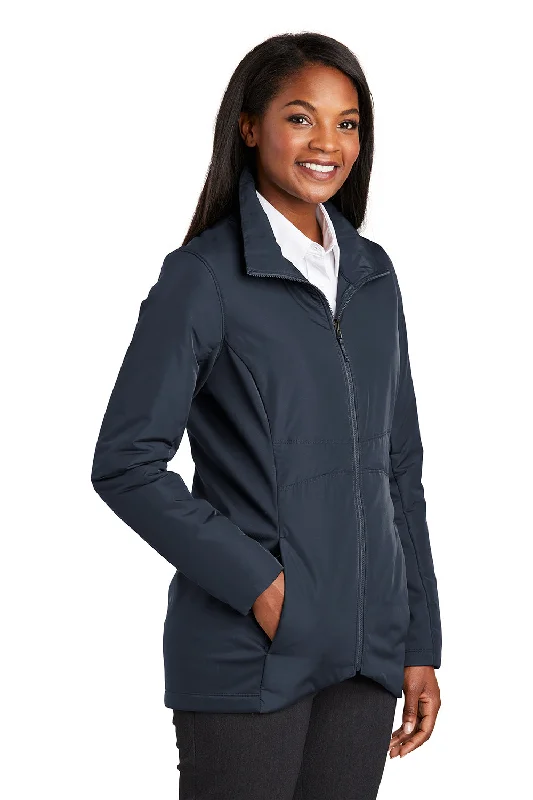 Port Authority Womens Collective Wind & Water Resistant Full Zip Jacket - River Navy Blue