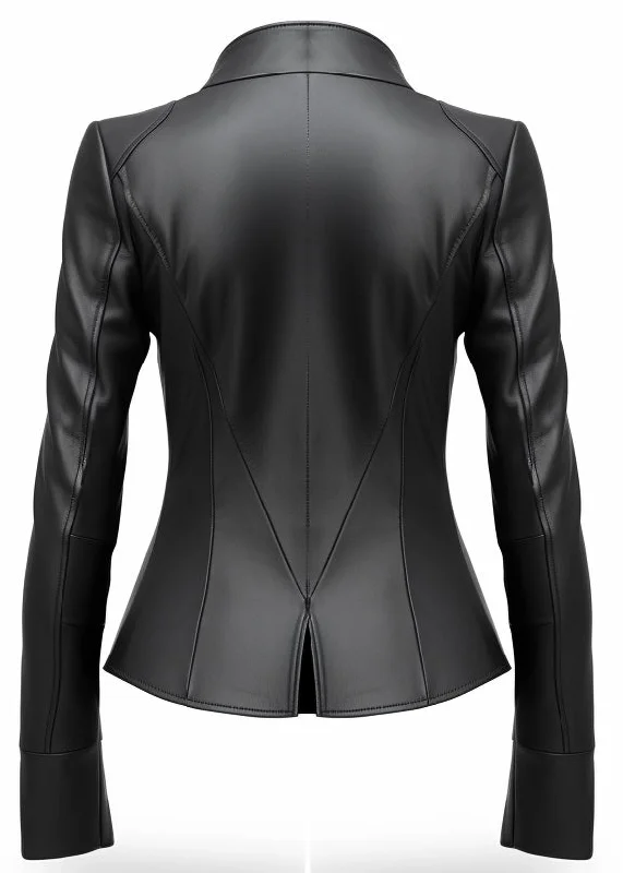 Priscilla Stylish Black Leather Jacket