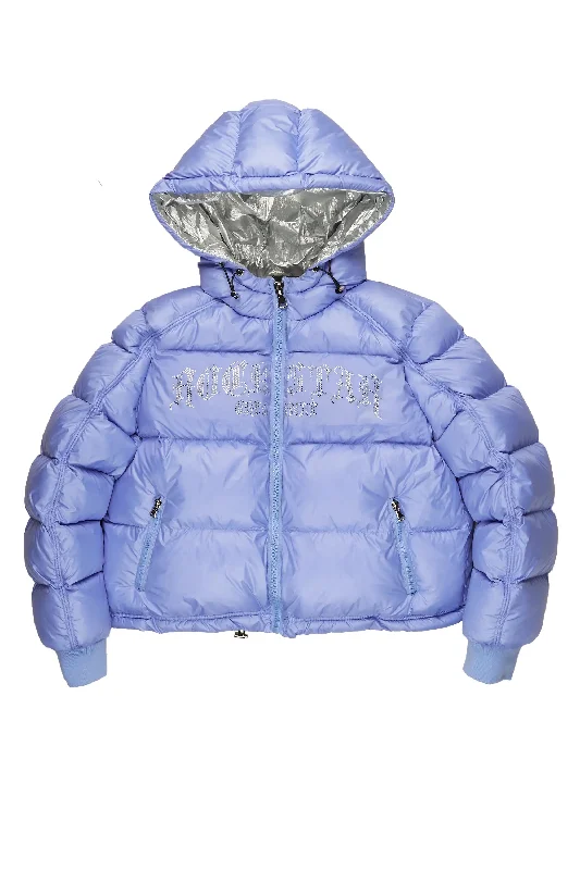 Rose Iridescent Puffer Jacket