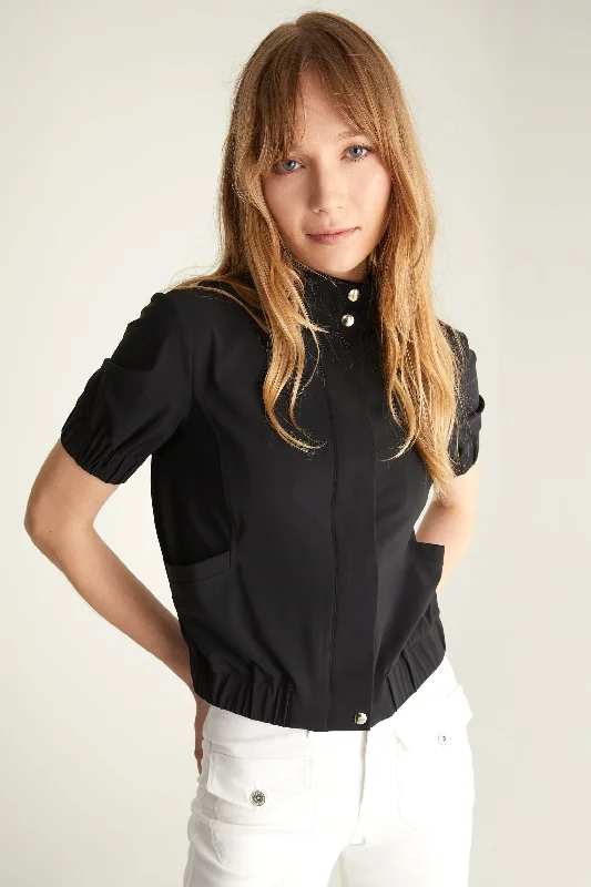 Short sleeve Sport Chic bomber jacket