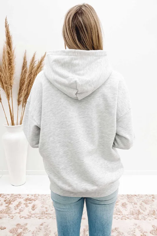 Smooth Stock Oversized Hoodie Snow Marle