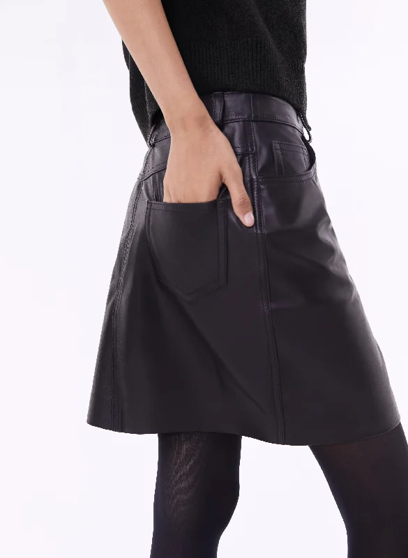 Solange Leather Skirt 