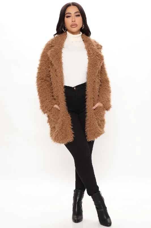 Sugar Daddy Teddy Jacket - Brown