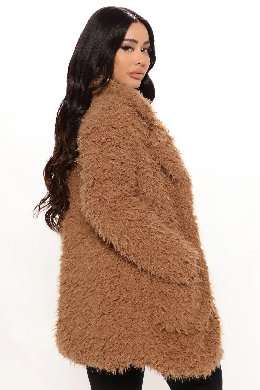 Sugar Daddy Teddy Jacket - Brown