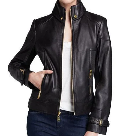 Super Siaga Women Classic Leather Jackets