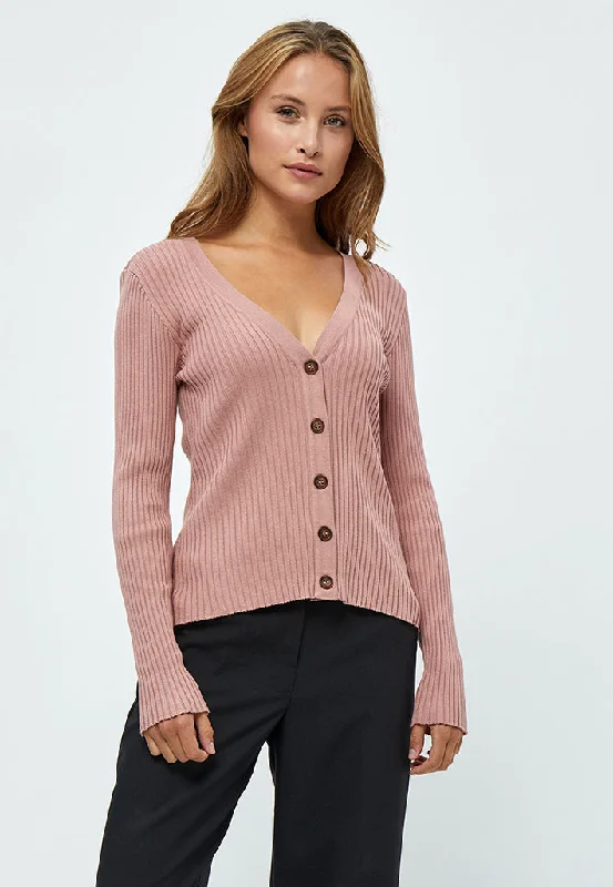 PCTana V Cardigan - Ash Rose