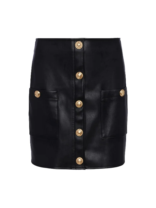 Truman Vegan Leather Mini Skirt