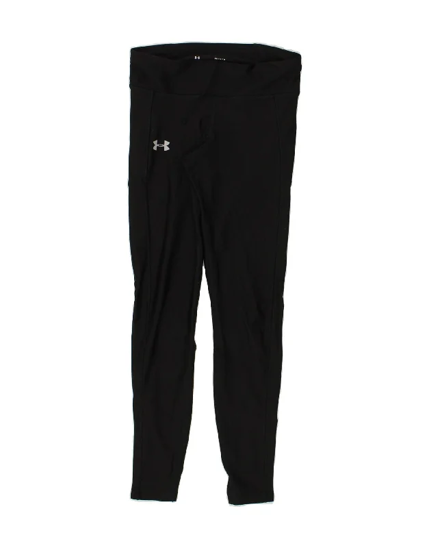 UNDER ARMOUR Womens Leggings UK 12 Medium Black