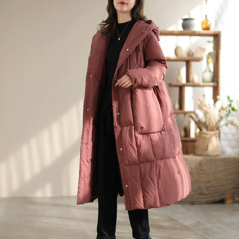 Women Winter Casual Fashion Down Overcoat