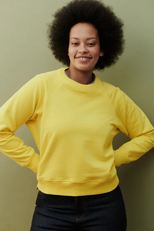 Women's Raglan Sweatshirt - Canary Yellow