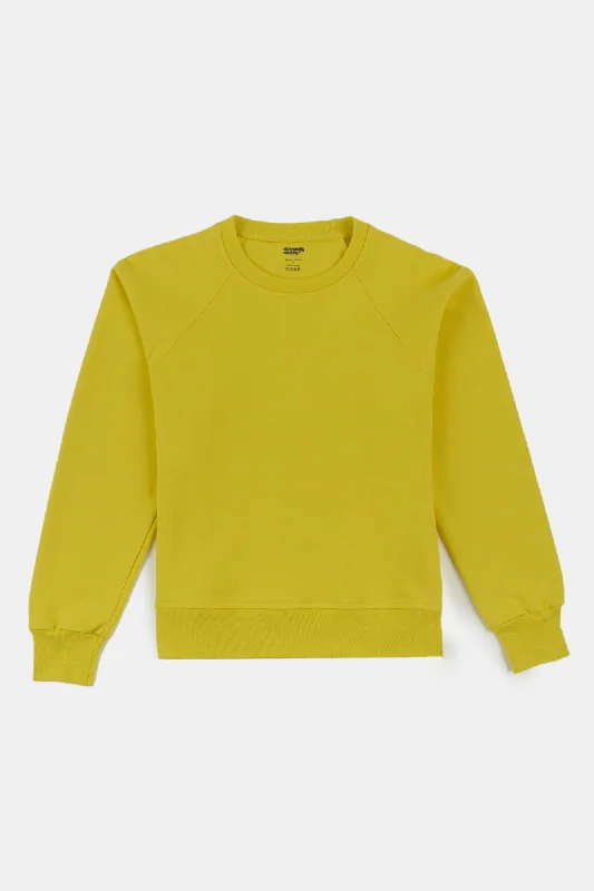 Women's Raglan Sweatshirt - Canary Yellow