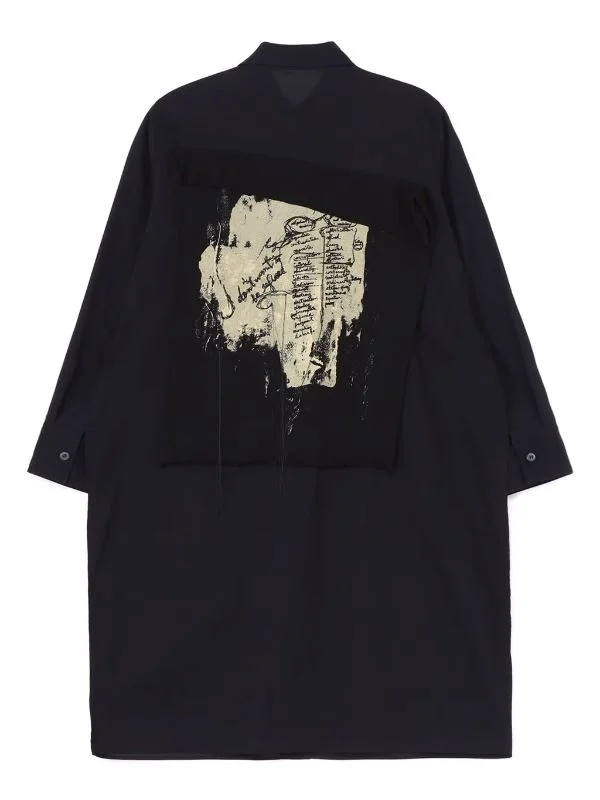 YOHJI YAMAMOTO Women Side Slit Long Blouse