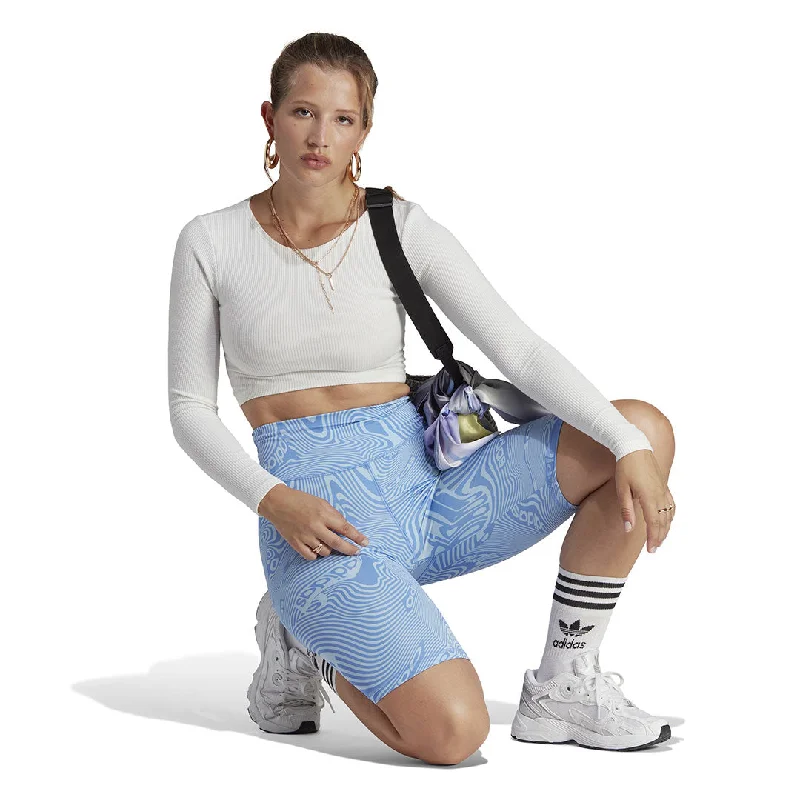 adidas - Women's Marble Print Bike Shorts (IC2267)