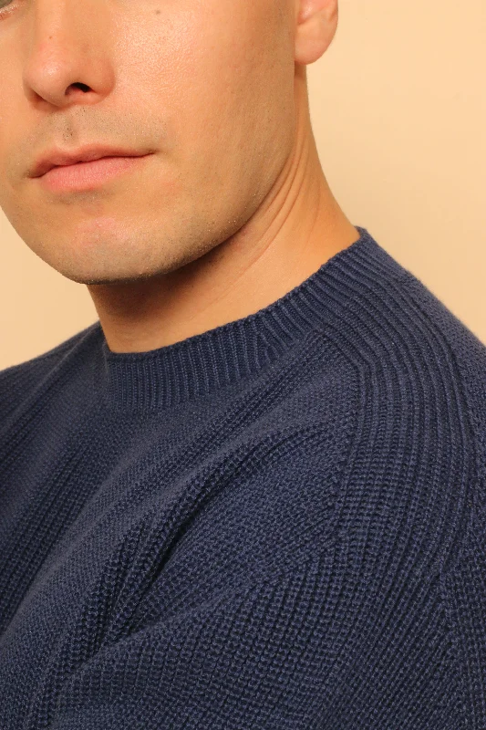 Allergy-Free Close Neck Knitted Sweatshirt