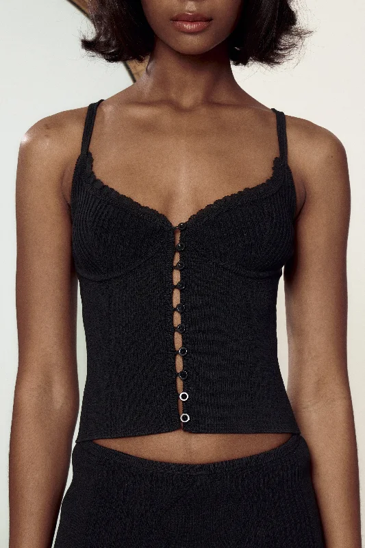 Boudoir Knit Camisole Noir