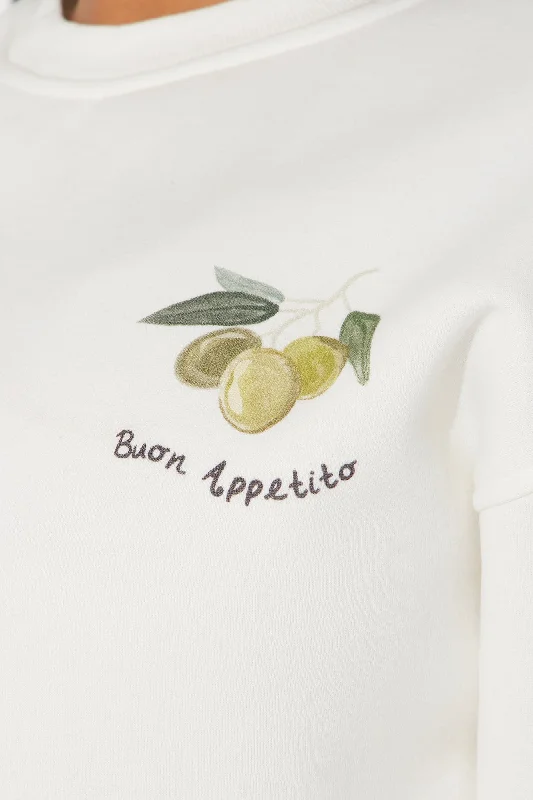 Buon Appetito Sweatshirt - Ivory