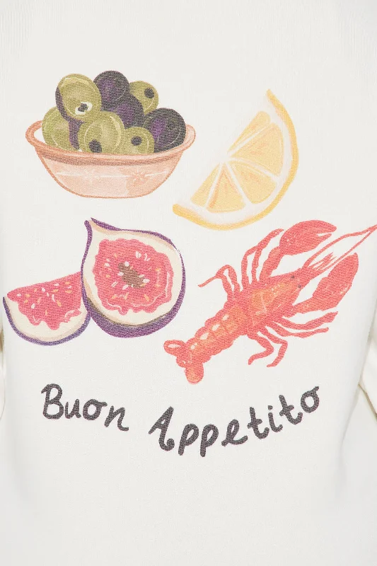 Buon Appetito Sweatshirt - Ivory