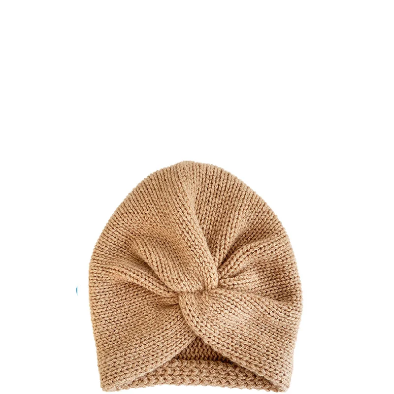 CASHMERE TURBAN IN GINGER