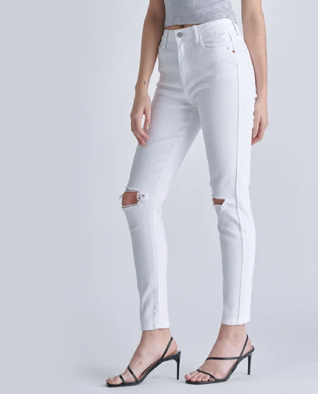 Cello High Rise Distress Ankle Skinny Jeans