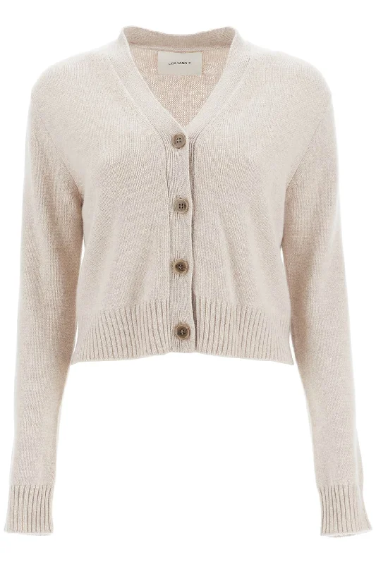 ""cropped cashmere cardigan ' 2023006 SAND