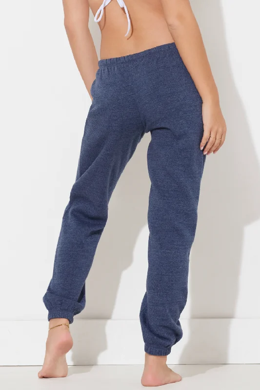 Deep Navy Heather Fleece Pocket Jogger