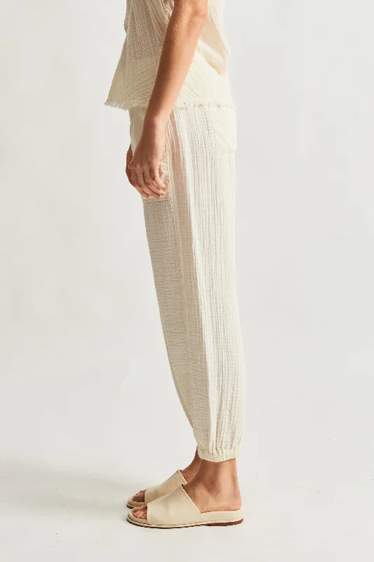 Gauze Dirty White Cameroon Pant