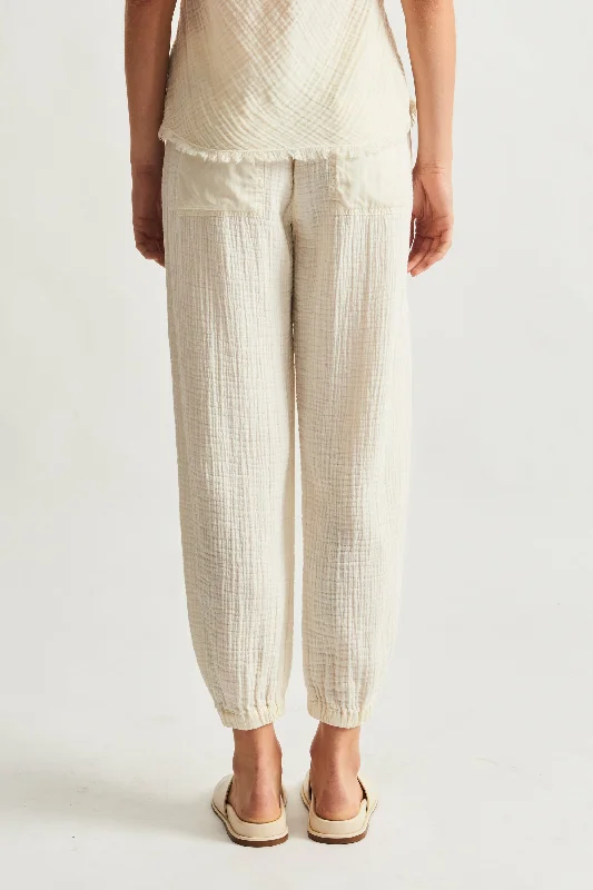 Gauze Dirty White Cameroon Pant