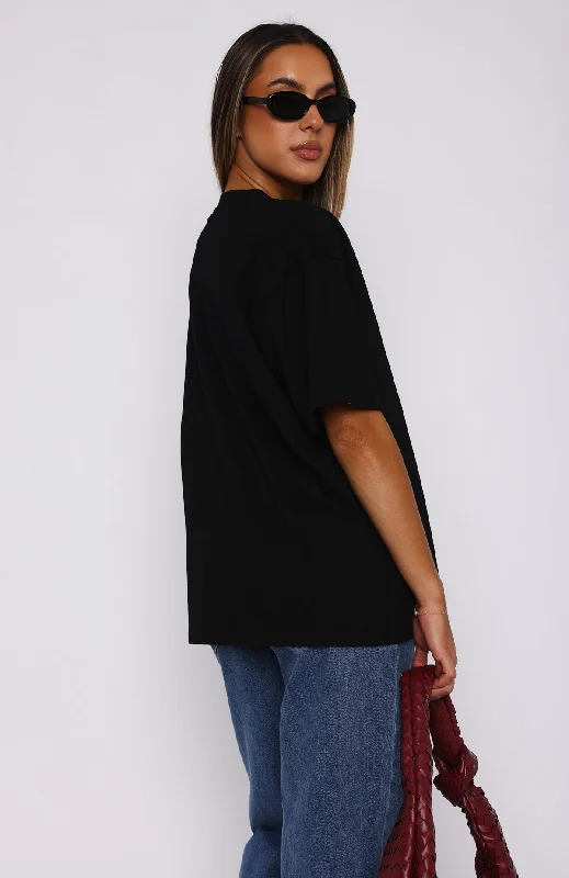 Give It Away Oversized Tee Black