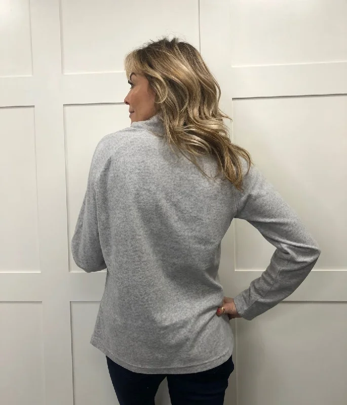 Grey Pimlo Quarter Zip Fleece