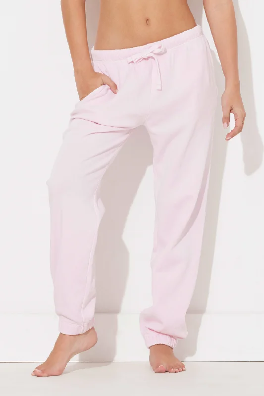 Hibiscus Pink Garment Dye Jogger