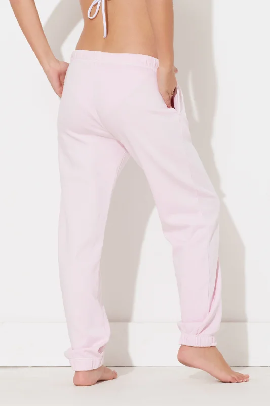 Hibiscus Pink Garment Dye Jogger