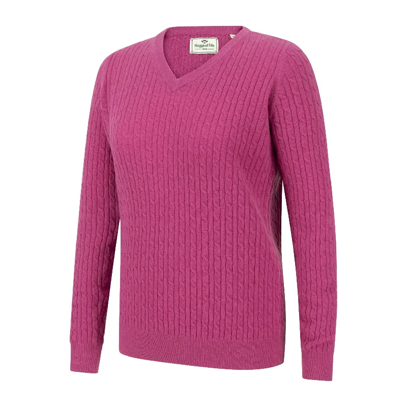 Hoggs of Fife Lauder Ladies Cable Pullover