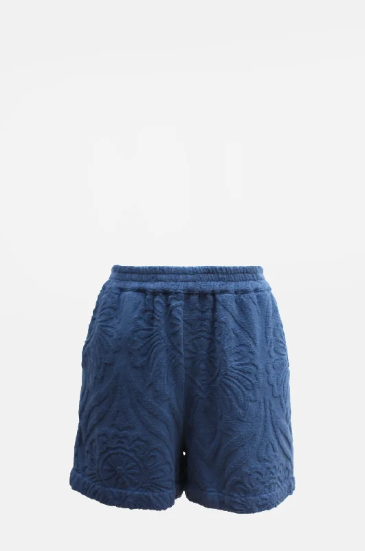 Terry Cotton Shorts Indigo