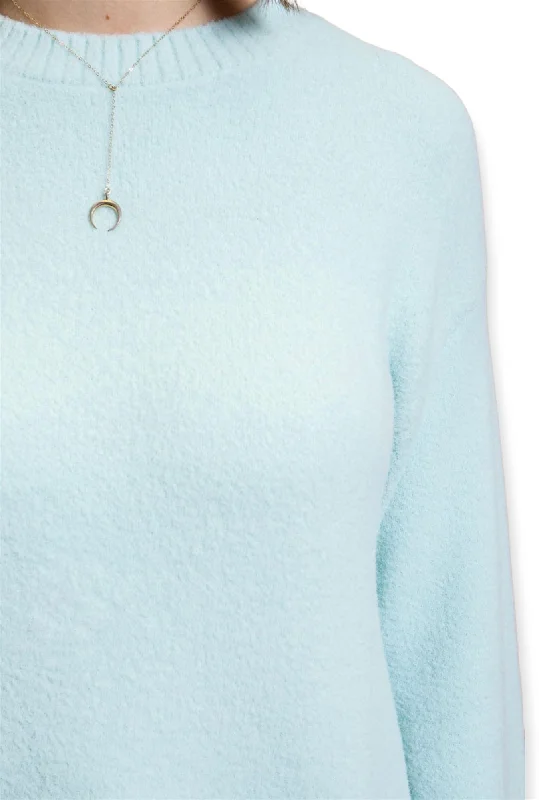 Lilian Sweater Top- Super Soft-Sky Blue