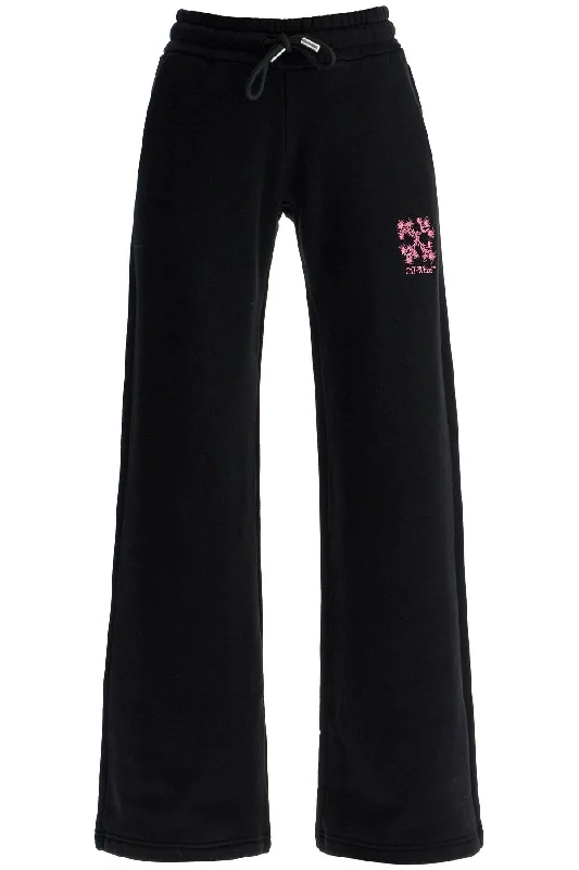 ""mini arrow joggers OWCH022F24FLE001 BLACK - SEA PINK