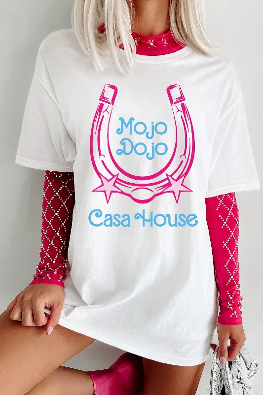 ""Mojo Dojo Casa House"" Graphic - Multiple Shirt Options (White) - Print On Demand