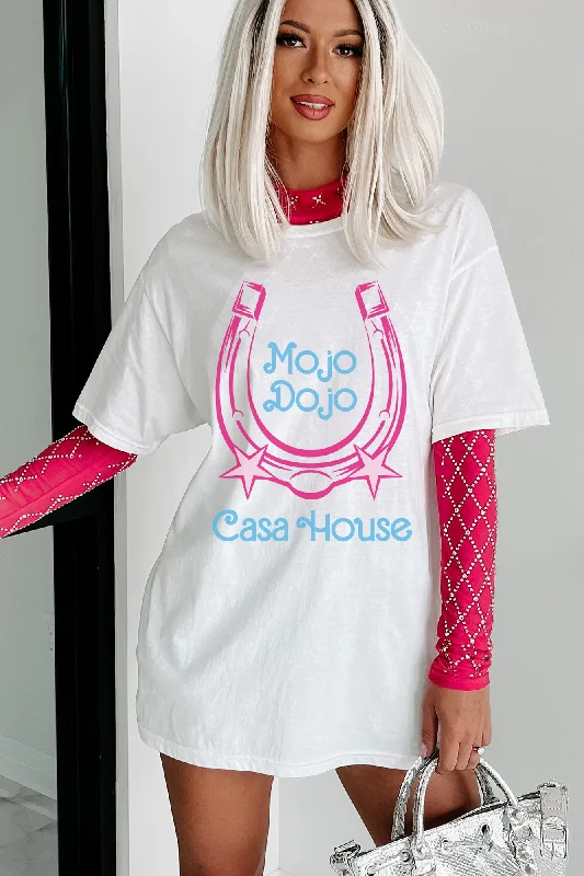 ""Mojo Dojo Casa House"" Graphic - Multiple Shirt Options (White) - Print On Demand