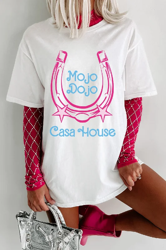 ""Mojo Dojo Casa House"" Graphic - Multiple Shirt Options (White) - Print On Demand