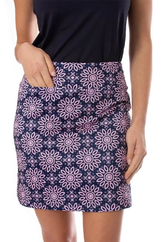 New Golftini Uptown Girl Golf Skort - Navy/Pink Size M MSP$110