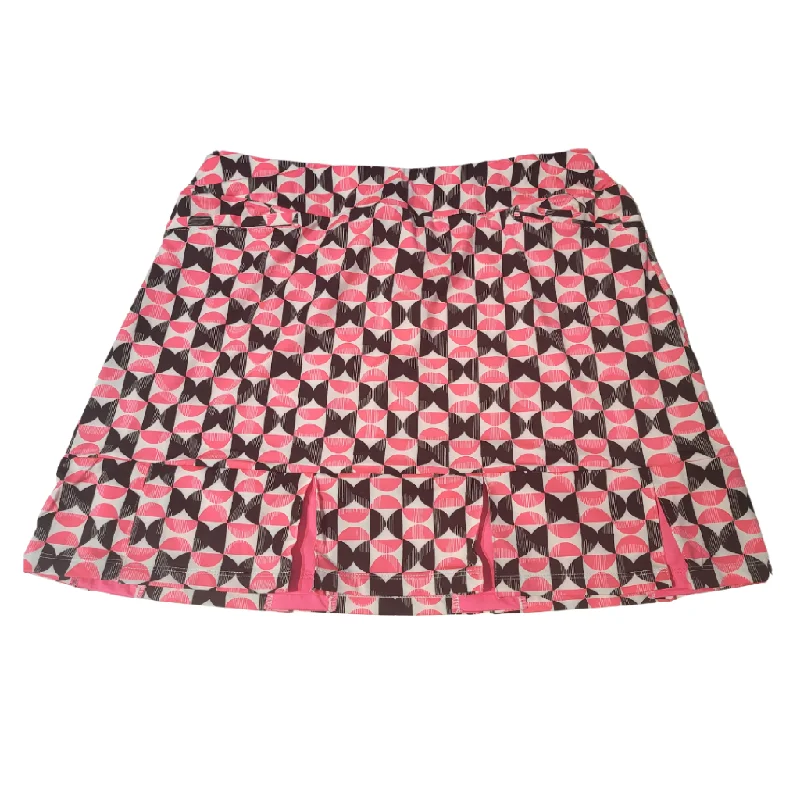 New Tail Black and Hot Pink Geometric Golf Skort Size L MSP $93